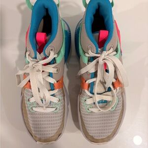 Nike Kids Sneakers in Blue, Pink, and Orange